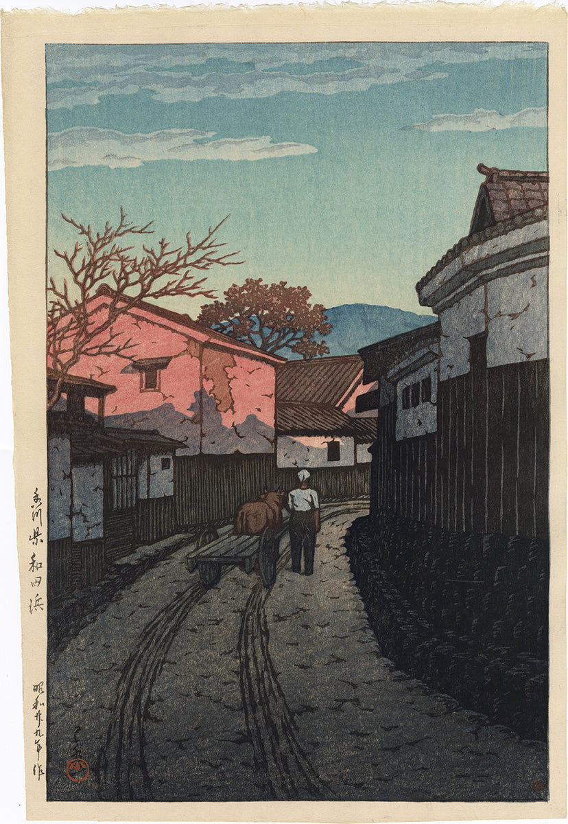 川瀬巴水：香川県和田浜 (売り切れ) – Egenolf Gallery Japanese Prints