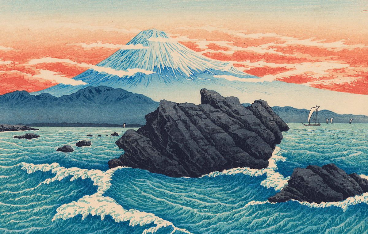 Takahashi Hiroaki (Shotei) 高橋松亭 弘明: Mount Fuji from Okitsu