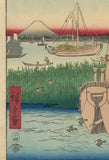 Hiroshige 広重: The Sea at Tsukuda in Edo 東都佃沖