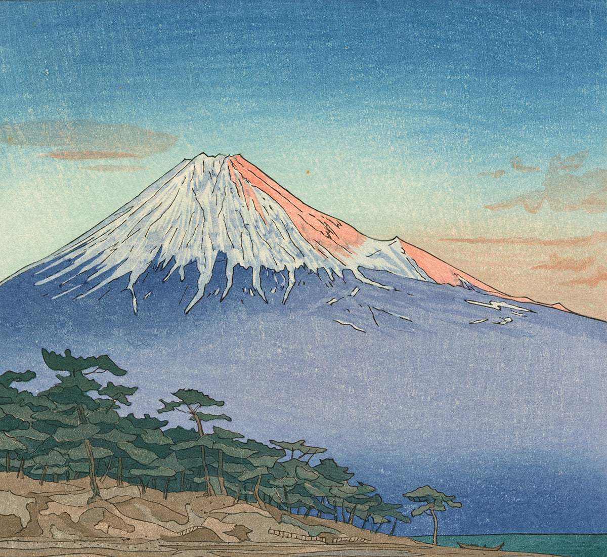 Okada Koichi: Mount Fuji from the Coast of Hagoromo (First Edition