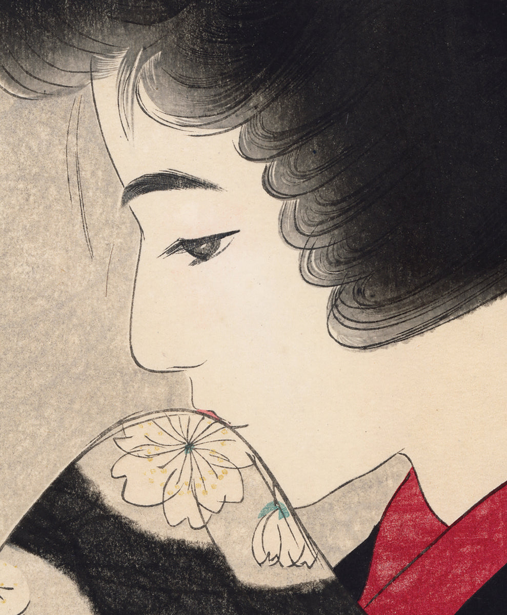 伊東深水: 来る春を考える（売り切れ） – Egenolf Gallery Japanese Prints