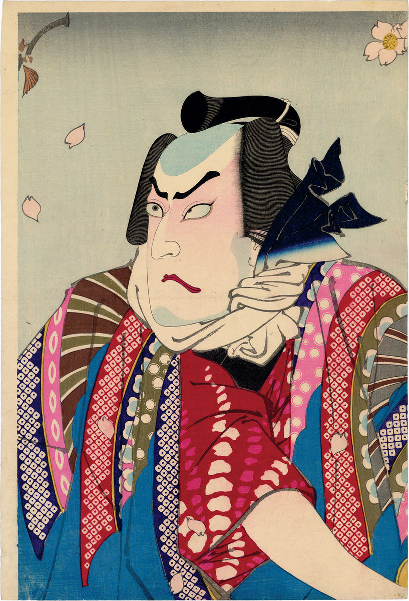 芳年芳年:市川左團次 役 御所の五郎蔵 as Flowers 雪月花の内 花御所