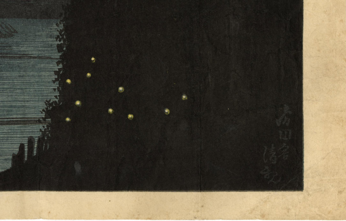清親：お茶の水でのホタル（販売） – Egenolf Gallery Japanese Prints
