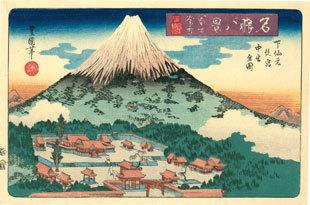 豊国II：夕方の雪の中の富士山（販売済み） – Egenolf Gallery