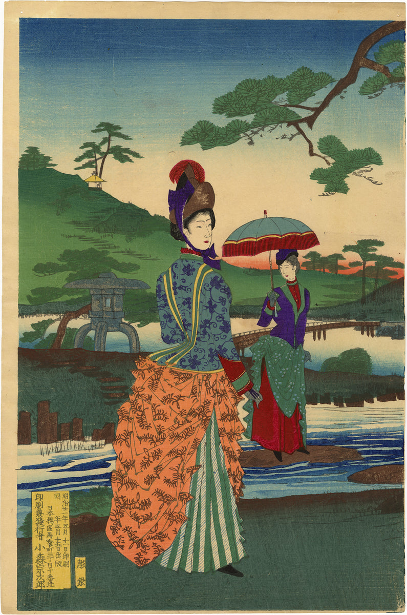 「藤の女神姫　天上芍薬御殿」　Ｓ6号(41×41cm)日本画 木花咲耶姫（このはなさくやひめ）｜花ひらく命の女神 − ジクレー版画