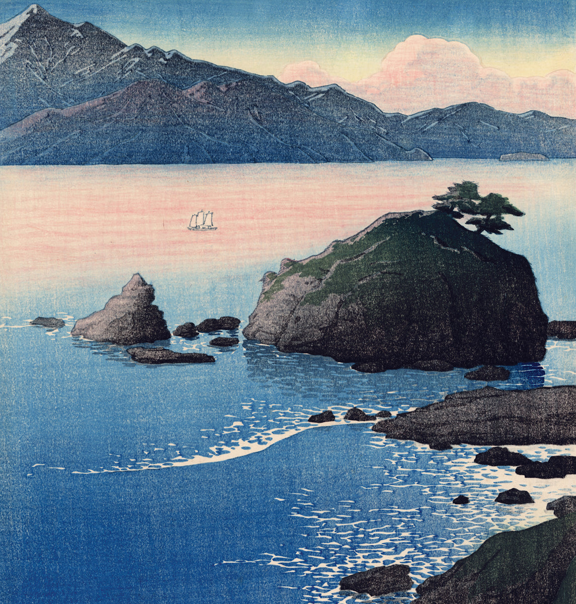 Hasui Kude Beach Wasaka Sold Egenolf Gallery Japanese Prints