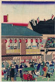 Hiroshige III: The Hisamatsu-za (Meiji-za) Kabuki Theater in Prosperity (Sold)