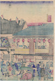 Hiroshige III: The Hisamatsu-za (Meiji-za) Kabuki Theater in Prosperity (Sold)