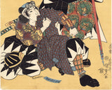 Kunisada: Loyal Retainers Satô Yomoshichi and Onodera Chinai
