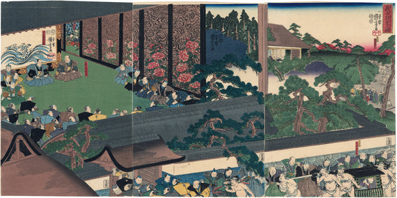 Kuniyoshi: 47 Ronin in Council in Their Lord’s Palace