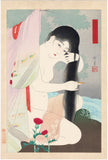 Narita Morikane: Nude Combing the Hair (Sold)