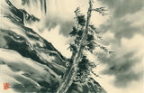 Obata: Cascades Waterfall, Yosemite Silk Painting (Sold)