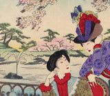 Chikanobu: Youfuku; Two women and a girl in Western Dress