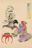 Chikanobu: Ikebana (Flower Arranging Lesson)
