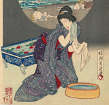Chikanobu: Sea Bathing 海水浴 Daydreams by Magic Lantern (SOLD)