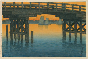 Hasui 巴水: Kamino Bridge, Fukagawa 深川上の橋 (SOLD) – Egenolf
