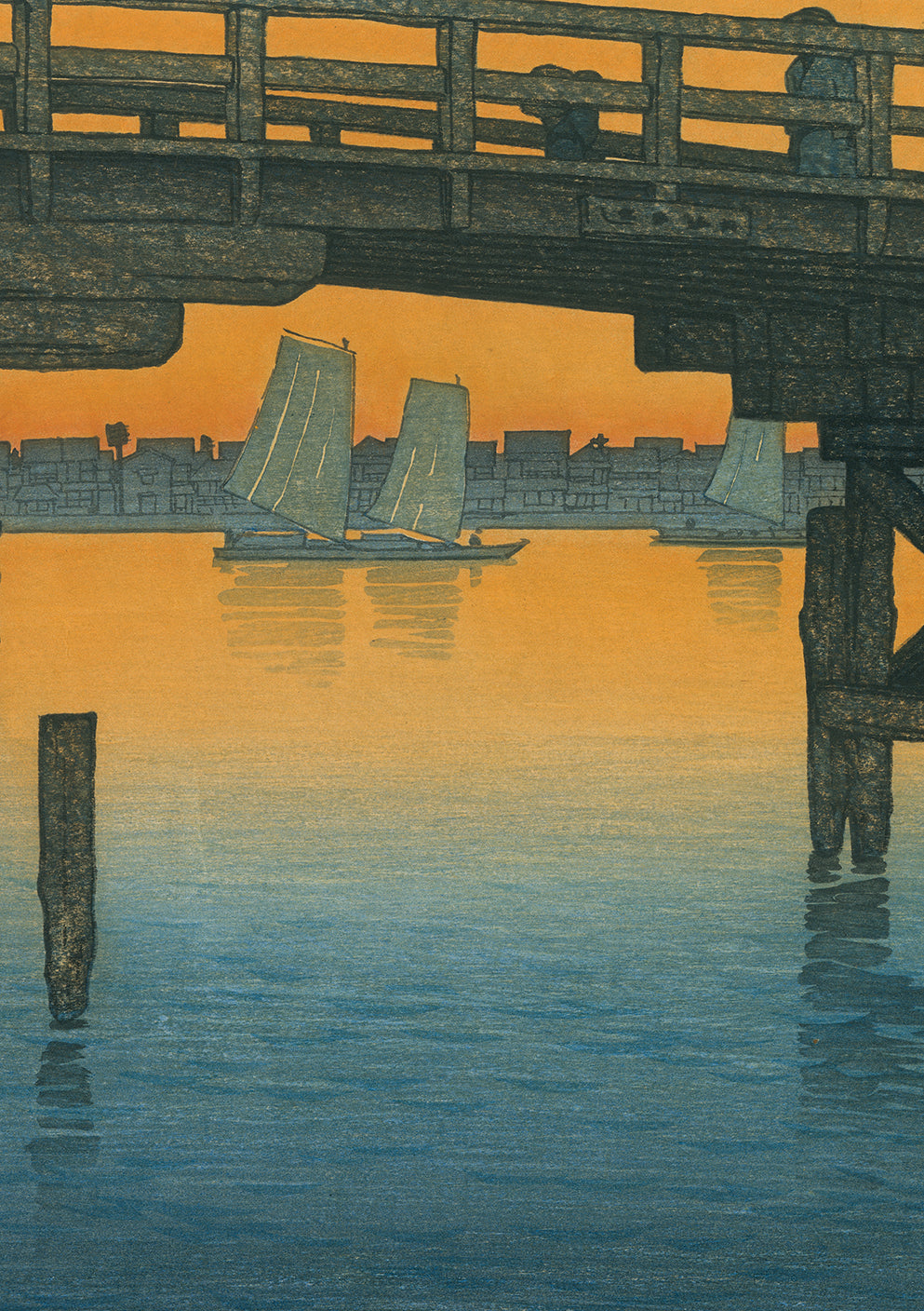 Hasui 巴水: Kamino Bridge, Fukagawa 深川上の橋 (SOLD) – Egenolf