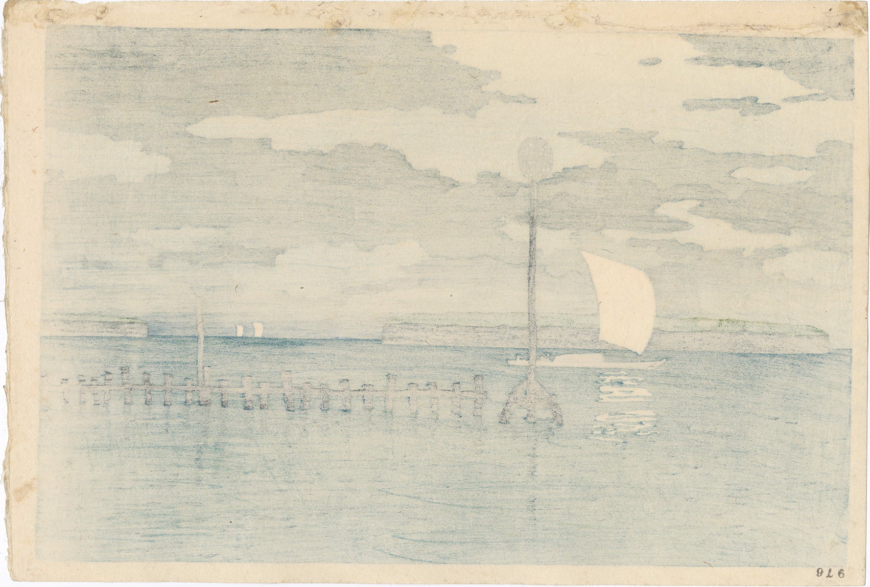 Hasui 巴水: The Shinagawa Offing 品川沖 (SOLD) – Egenolf