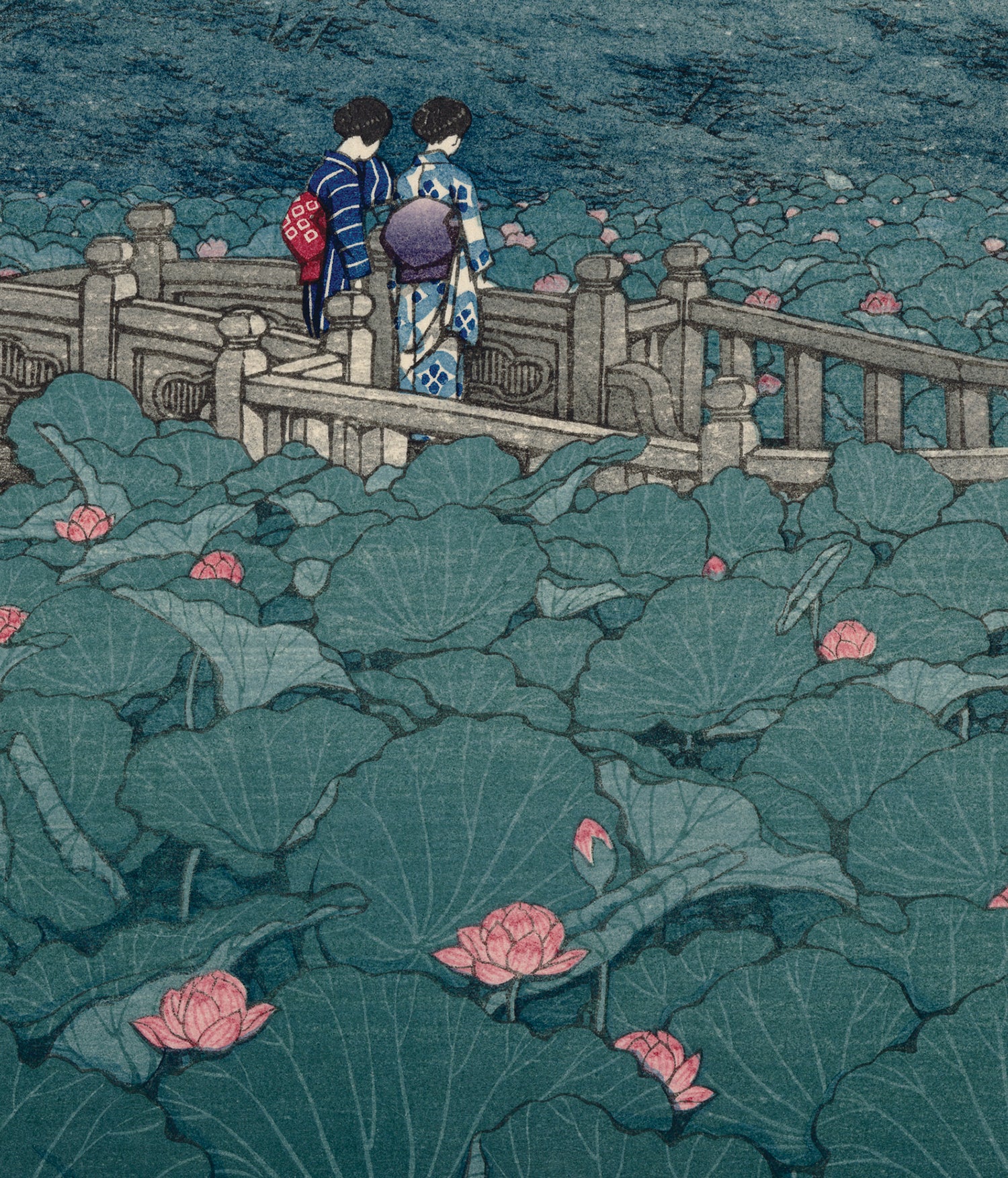 蓮水巴水：弁天池、芝弁天池（販売済み） – Egenolf Gallery Japanese
