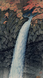 Hasui 巴水: Kegon Falls, Nikkô 華厳滝 (Nikkô Kegon-no-taki)