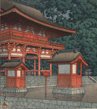Hasui 巴水: Tsushima Shrine, Aichi Prefecture 津島神社 (愛知縣) (Sold)