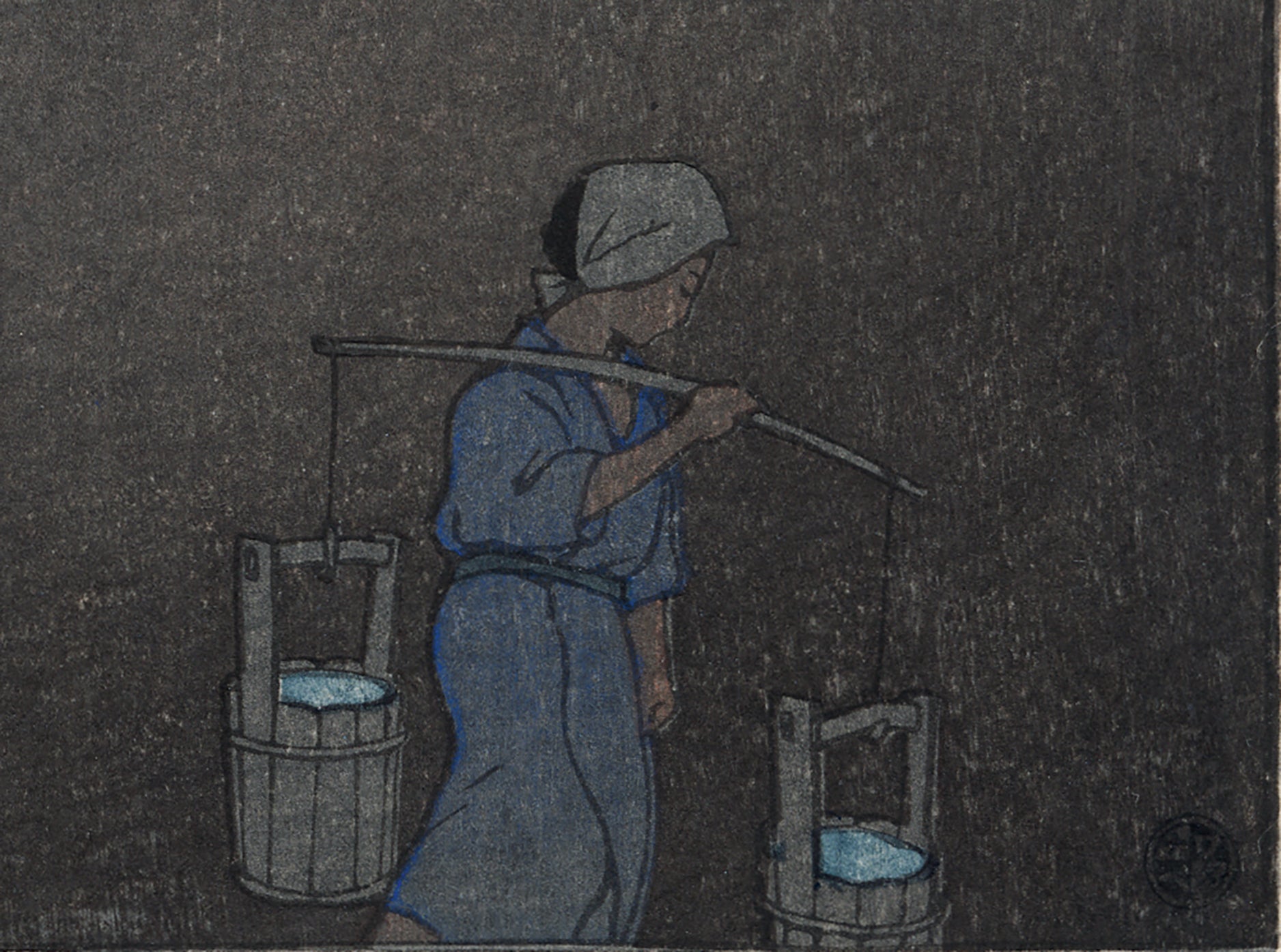 蓮水巴水:三島川、陸奥陸奥三嶌川 (sold) – Egenolf Gallery Japanese