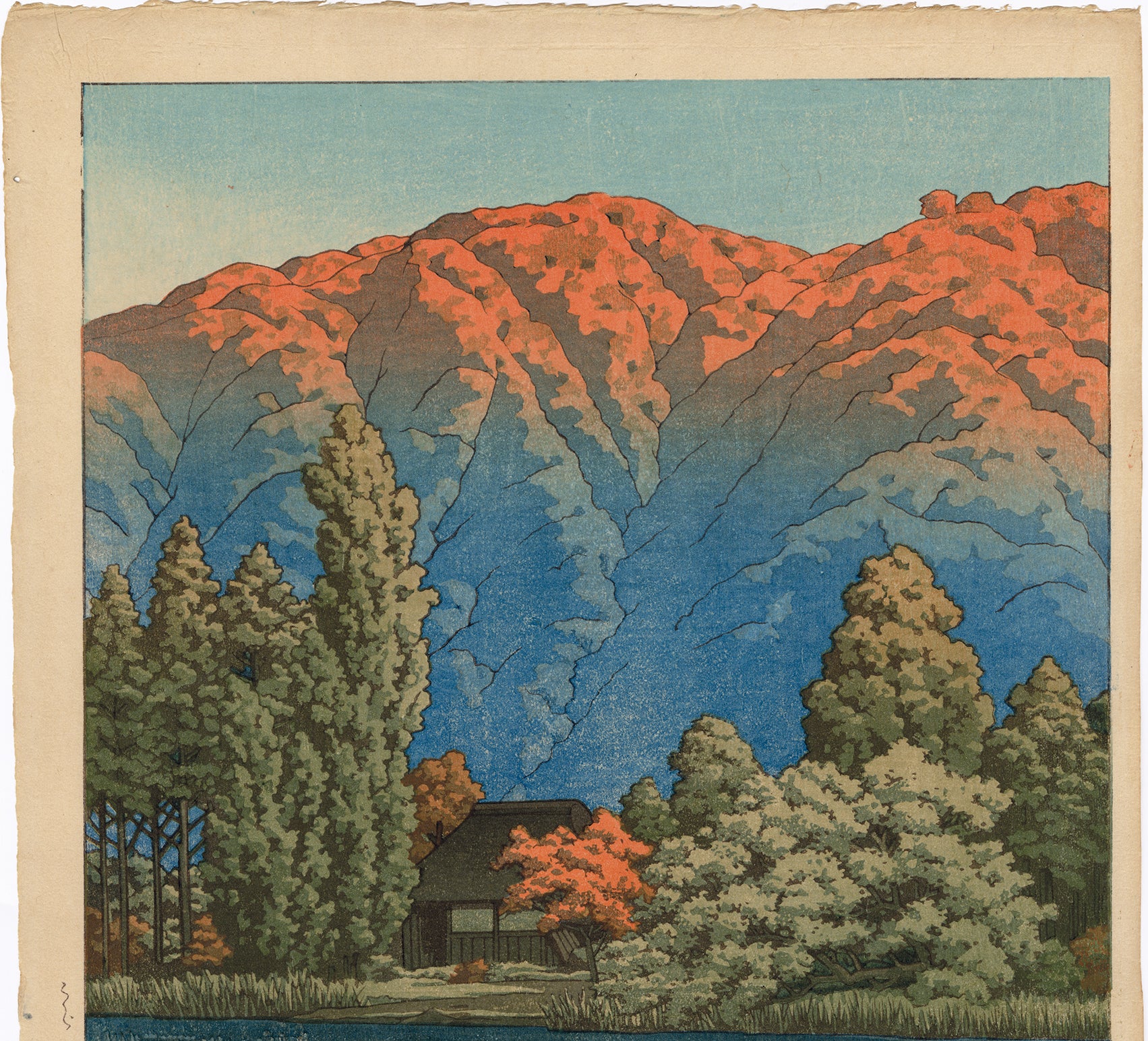 蓮井巴水:裏高原青沼の朝 (初版)裏磐梯青沼の朝 (SOLD) – Egenolf