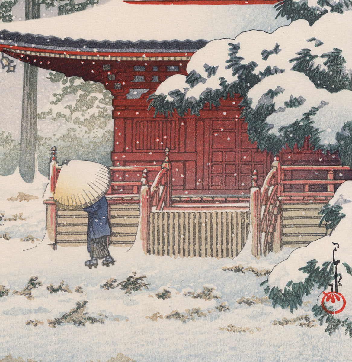 Hasui 巴水: Saishô Temple, Hirosaki 弘前最勝院 (SOLD) – Egenolf