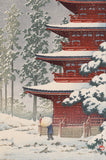 Hasui 巴水: Saishô Temple, Hirosaki 弘前最勝院 (SOLD)