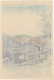 Hasui 巴水: Mount Fuji from Yuimachi at Suruga 駿河由比町 (Sold)