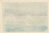 Hasui 巴水: Evening Shower at Imai Bridge 今井橋 (First Edition) (RESERVED)