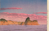 Hasui 巴水: Morning Sea at Shiribeshi, Bikuni 後志美国 朝海