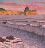 Hasui 巴水: Morning Sea at Shiribeshi, Bikuni 後志美国 朝海