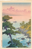Hasui 巴水: Distant Clouds Over the Sea (Kaijo un’en) (First Edition)