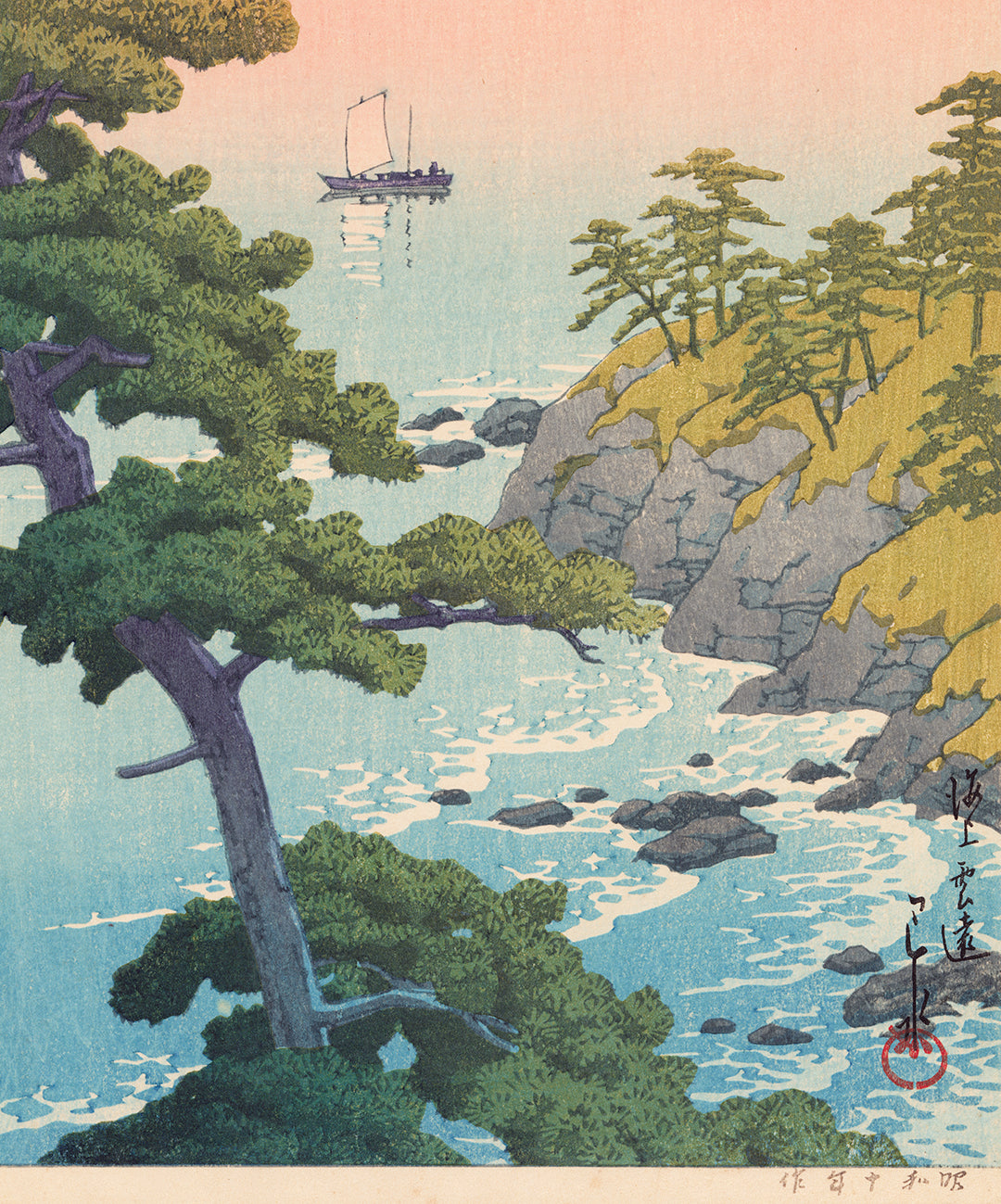 Hasui 巴水：海上の遠雲（Kaijo un'en）（初版） – Egenolf Gallery