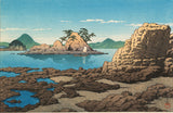 Hasui 巴水: 伊予梅津寺の浜