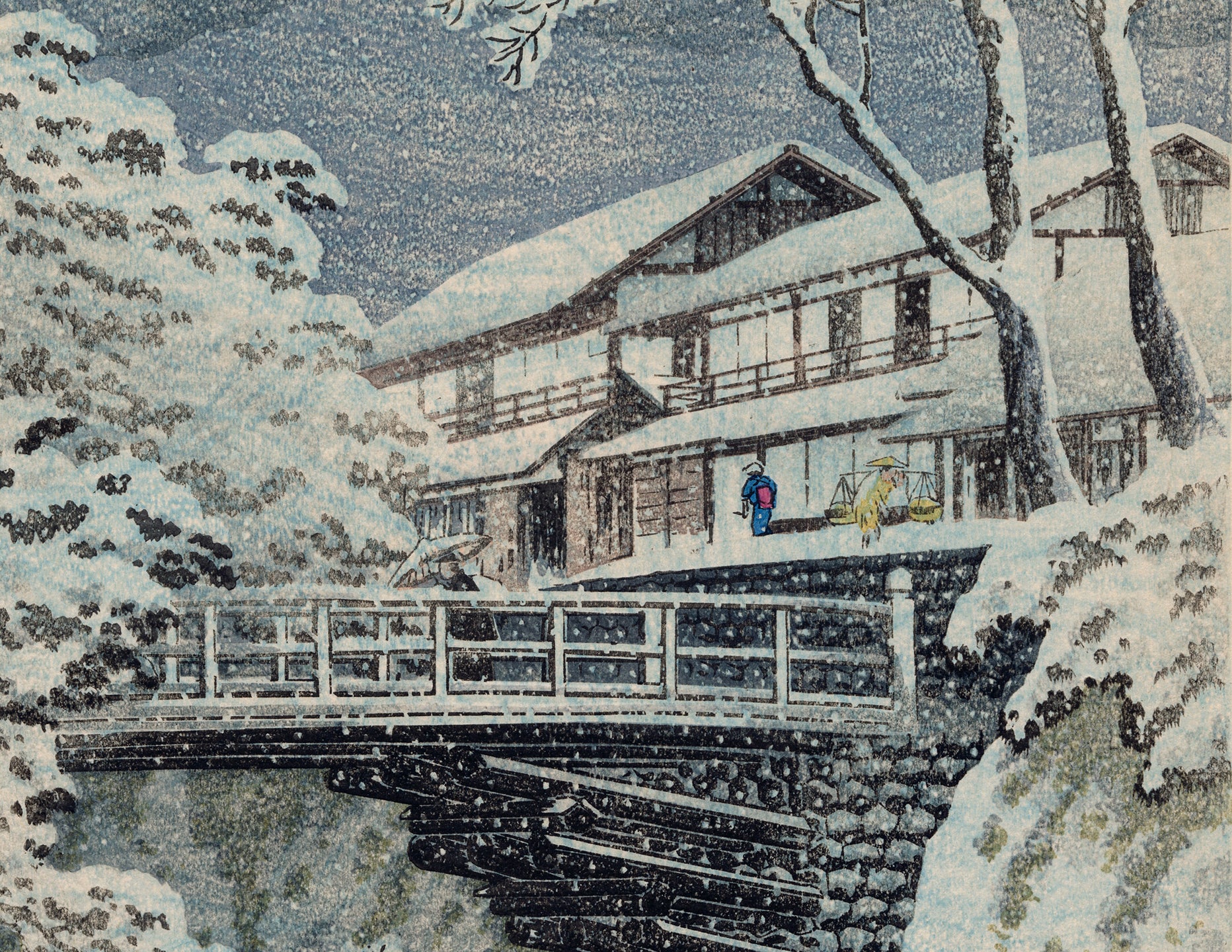 高橋 宏明 (昇亭) 高橋松亭 弘明:甲州猿橋 甲州さる橋 (SOLD