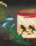 Hiroaki 弘明: Revolving Lantern and Bellflower Bouquet 廻り燈籠と桔梗