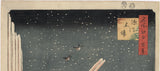 Hiroshige  広重: Fukagawa Lumberyards. $14,500