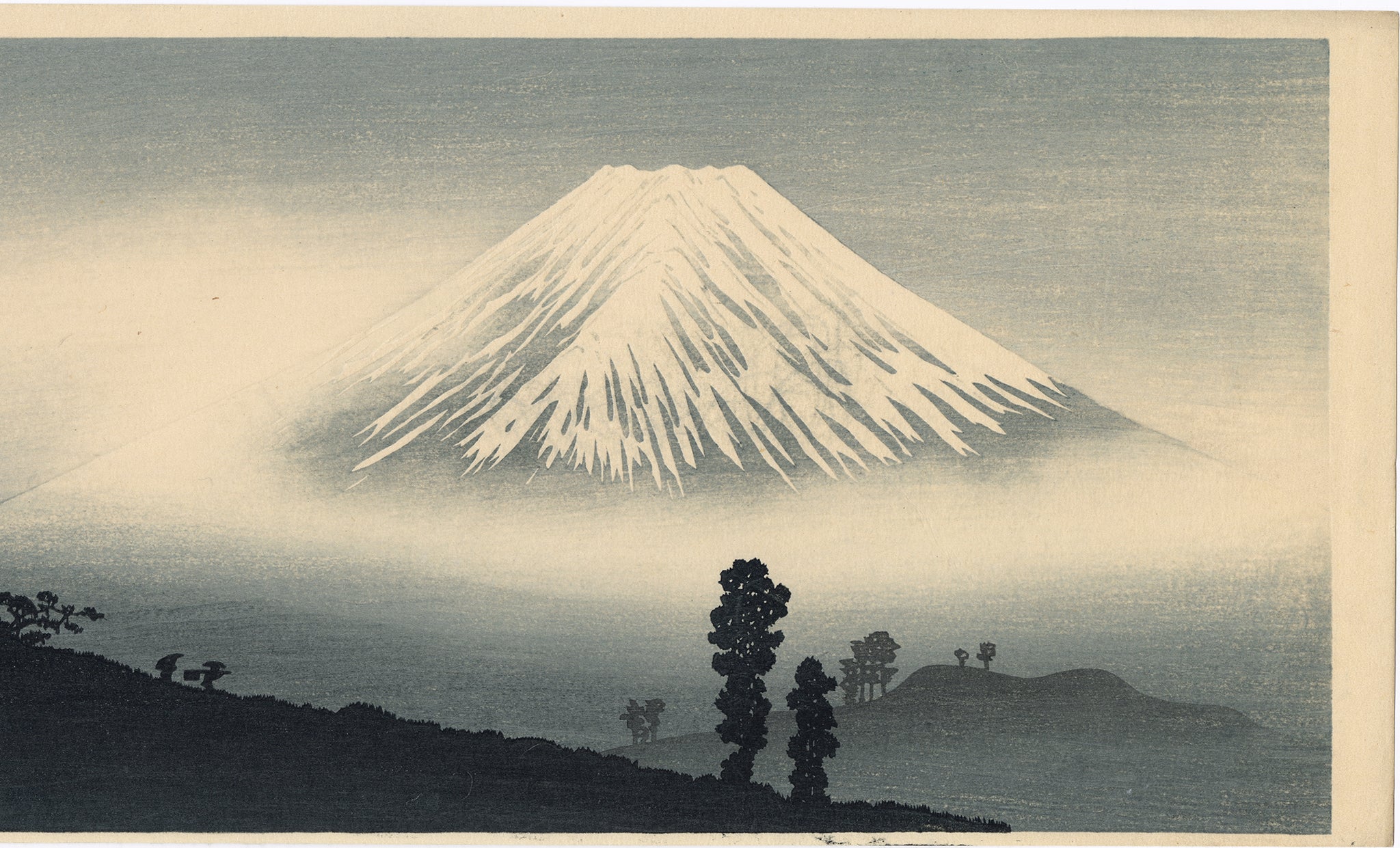 高橋宏明 (昇亭) 高橋松亭 弘明:Mount Fuji (SOLD) – Egenolf Gallery Japanese Prints