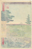 Hiroshige: First Edition of Spiral Hall 広重, Five Hundred Rakan Temple 五百羅漢つらね堂 $17,000
