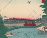 Hiroshige 広重: Hibiya and Soto-Sakurada from Yamashita-chô 山下町 日比谷 外さくら田