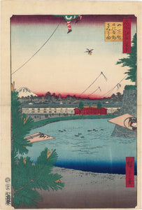 Hiroshige 広重: Hibiya and Soto-Sakurada from Yamashita-chô 山下町 日比谷 外さくら田