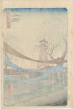 広重 Hiroshige: 馬喰町初音の馬場 Hatsune Riding Grounds, Bakuro-cho
