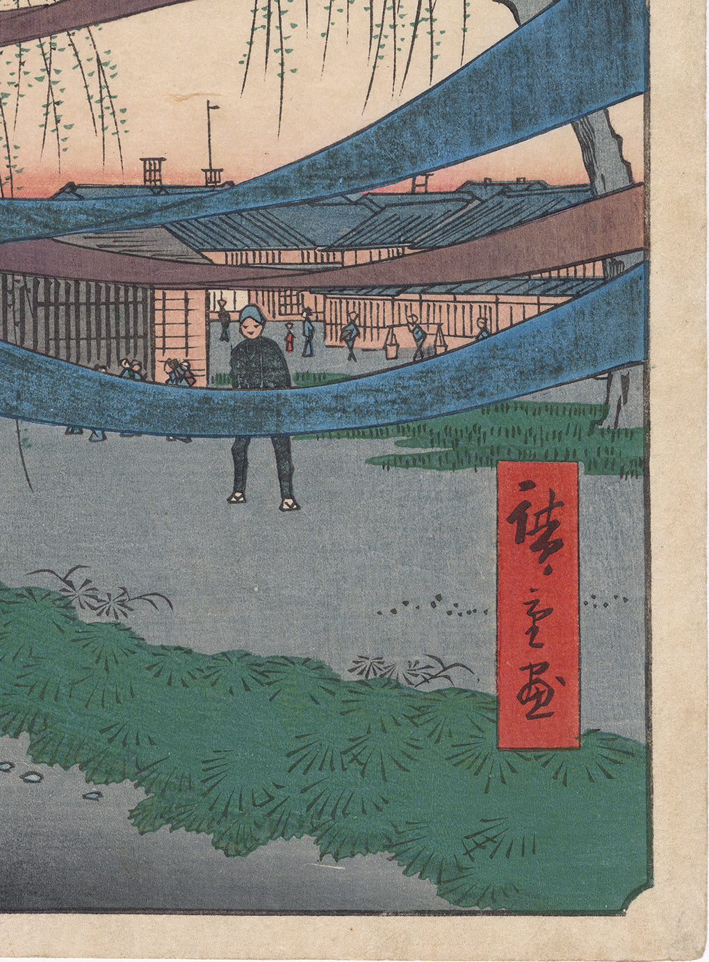 高速 割引 2025 西日本 Hiroshige 広重: Hatsune Riding Grounds, Bakuro-cho 馬喰町 絵画