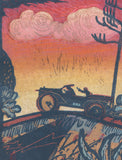 Hiroshima Shintaro: Sunset (Model T and Landscape) (SOLD)