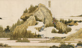 Hokusai 北斎: Horaiji Temple in Spring 蓬莱寺春景 (Sold)