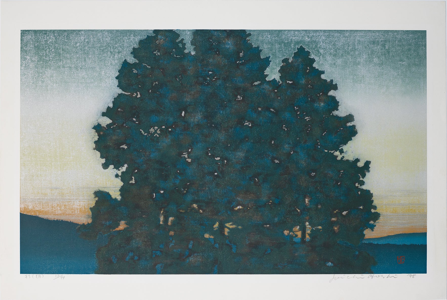 Joichi Hoshi: Large Cedar Tree (Morning) – Egenolf Gallery