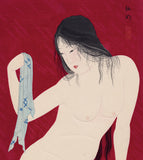 松亭 Hiroaki: 黒猫と裸婦 (POR)