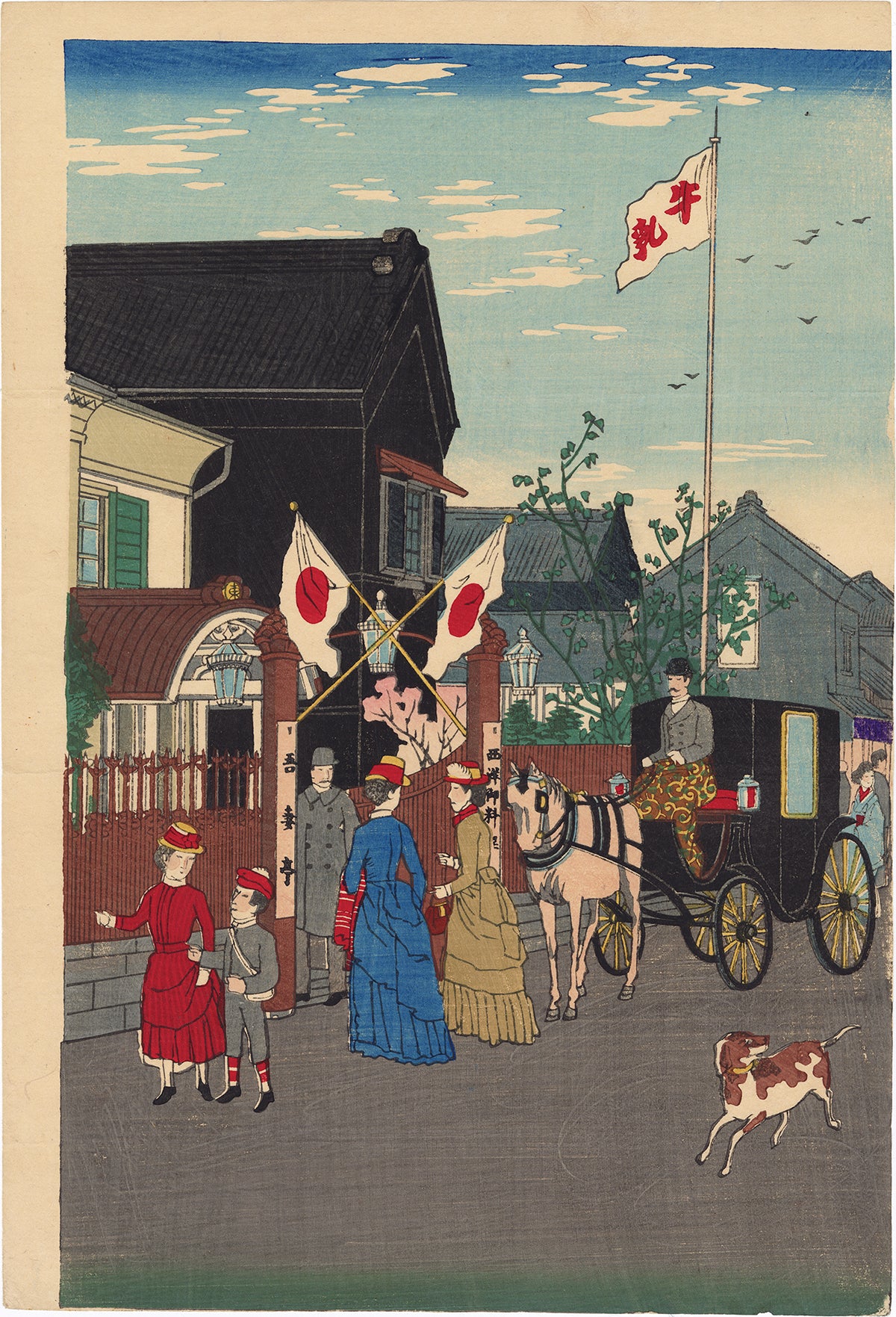 Hiroshi Yoshida 吉田博: In a Temple Yard (Temple Bell Tower